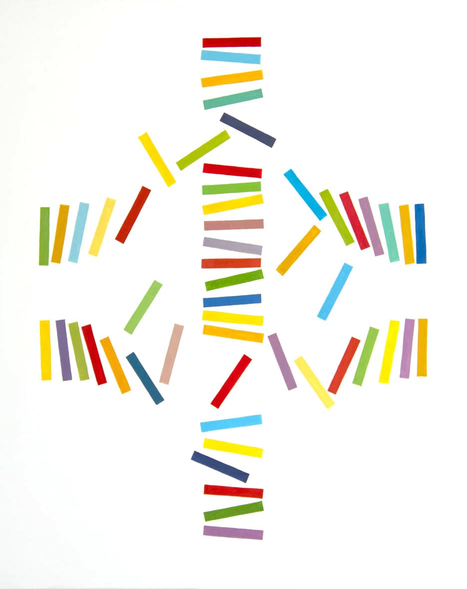 Didier MENCOBONI, Mencado 2D anneaux centraux, 2018