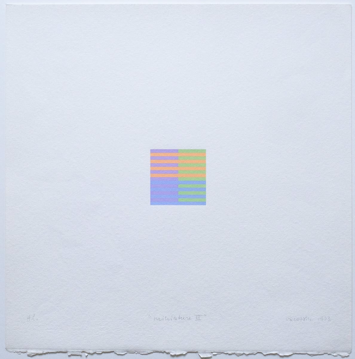 Marie-Thérèse VACOSSIN, Miniature III, 1993