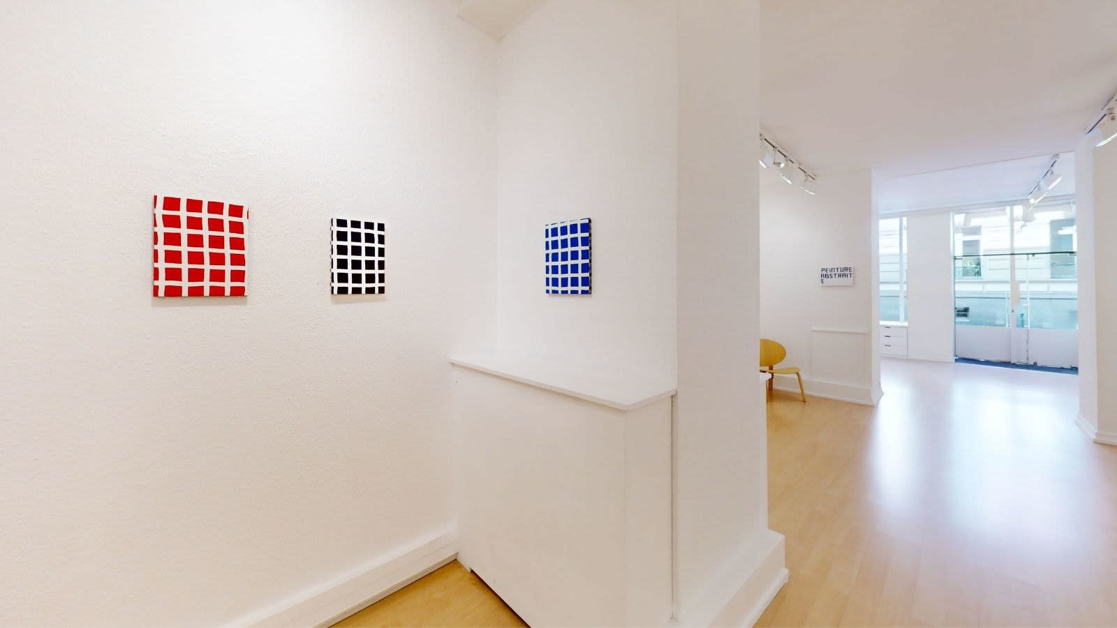 Nicolas CHARDON, Grille blanche (bleu), 2023