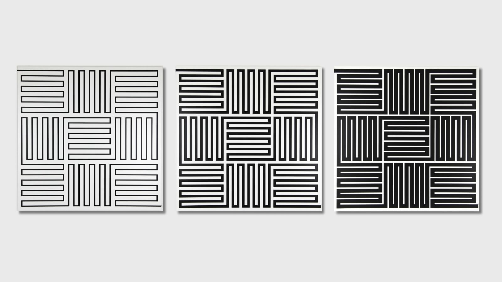 Vera MOLNAR, Croix en ligne, 2023