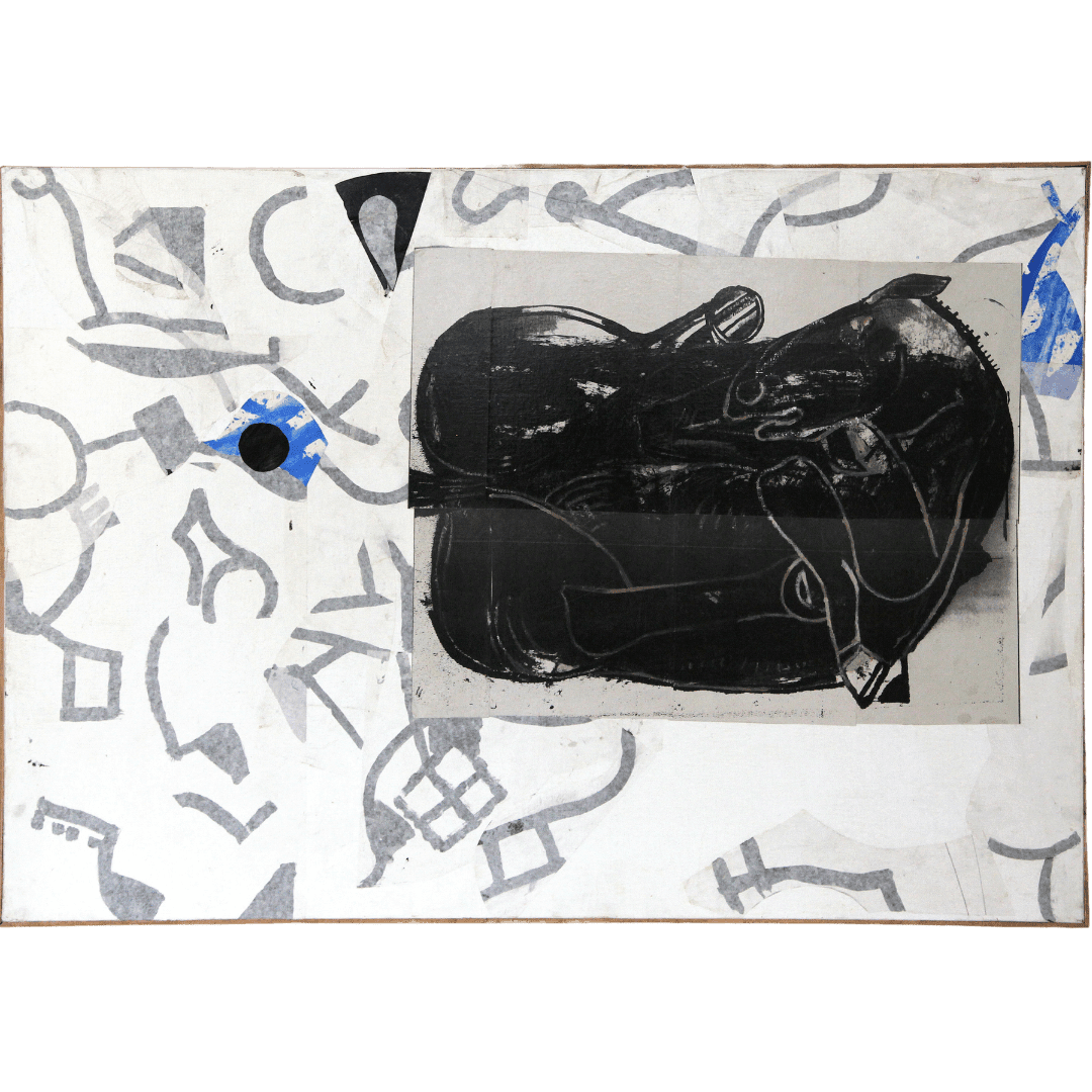 Pierre ANTONIUCCI, Cheval renversé noir, 2021