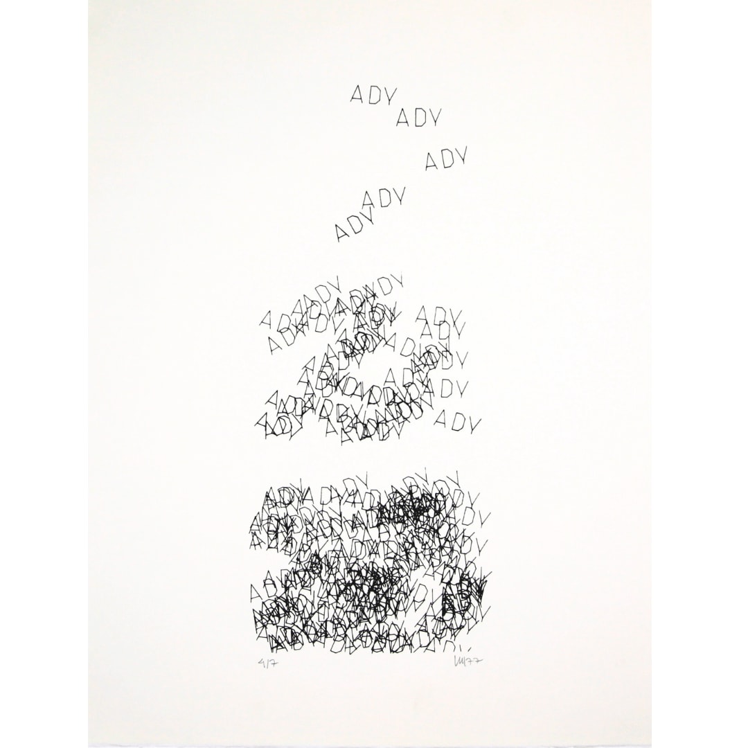 Vera MOLNAR, Sans titre, de la série Hommage à Ady, 1977