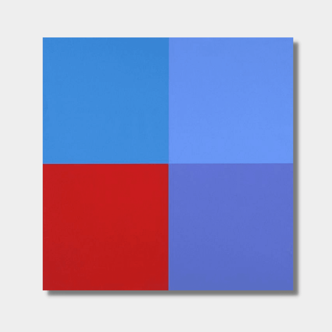Aurelie NEMOURS, Un rouge trois bleus, 1973