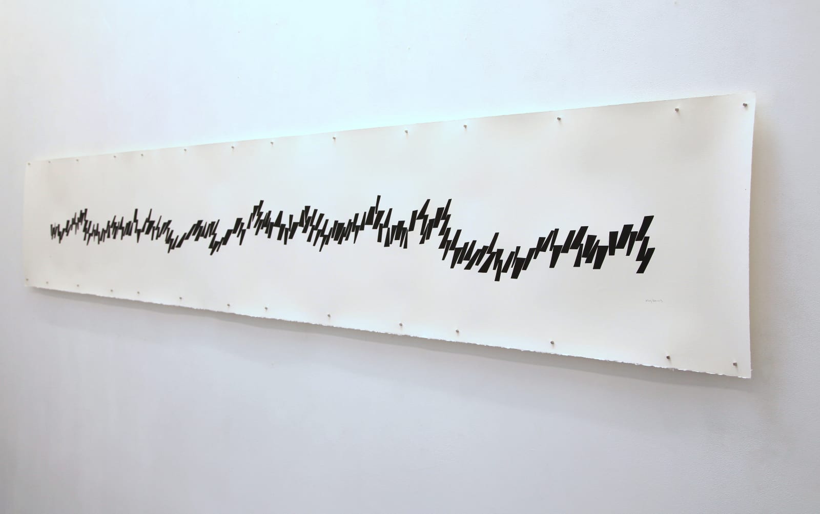 Vera MOLNAR, Trapèzes penchés à droite, 2003