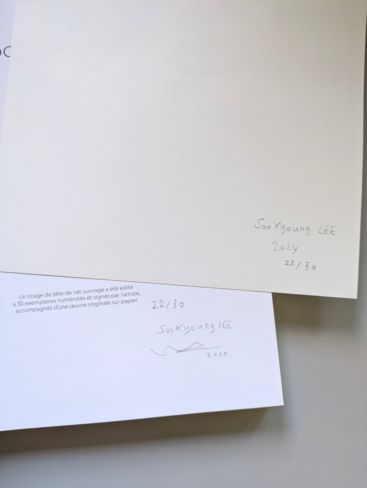 Soo Kyoung LEE, Tirage de tête n°22/30, 2024