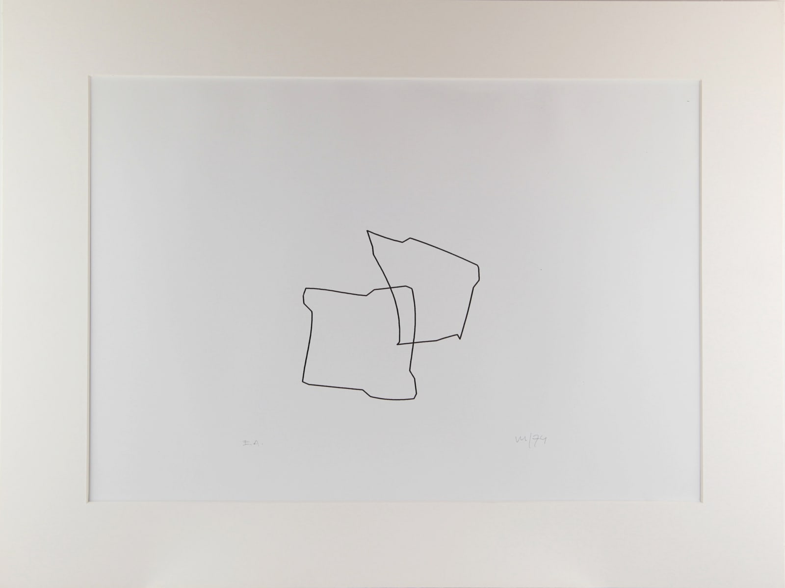 Vera MOLNAR, du cycle Love Story (EA ref. H), 1974