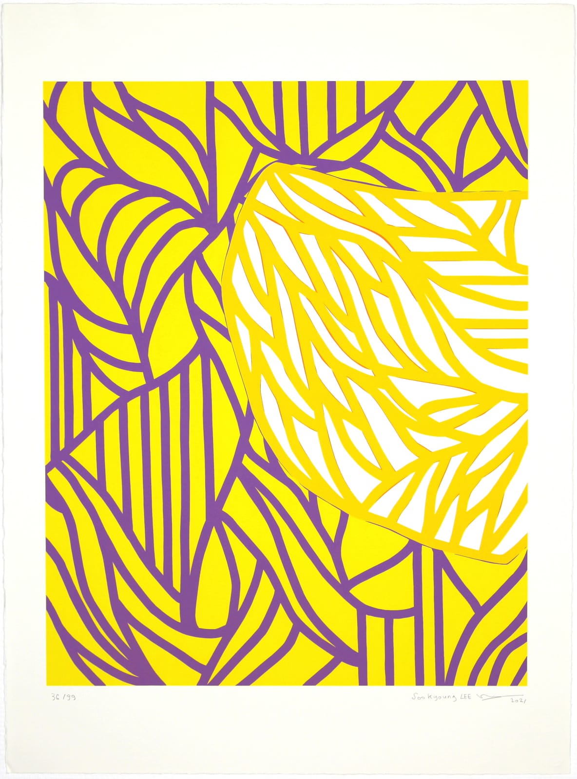 Soo Kyoung LEE, Sans titre (jaune), 2021