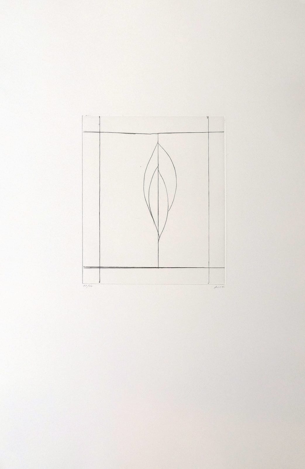 Geneviève ASSE, Sans titre (feuille)