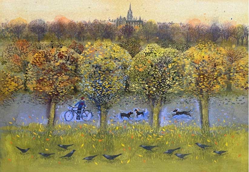 Ann Ross RSW, September Evening, the Meadows