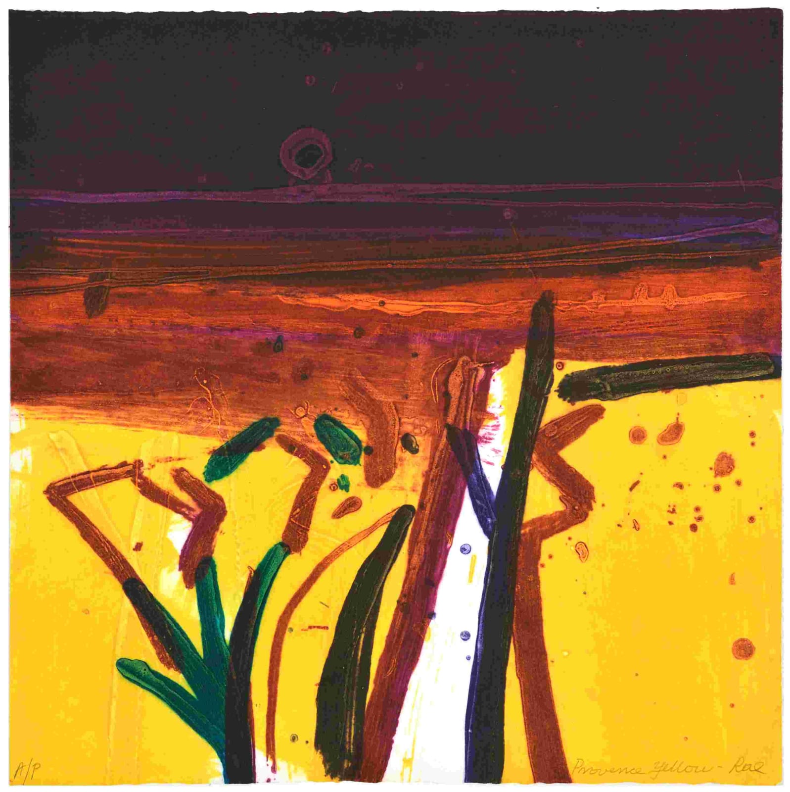 Barbara Rae DBE CBE RA, Provence Yellow