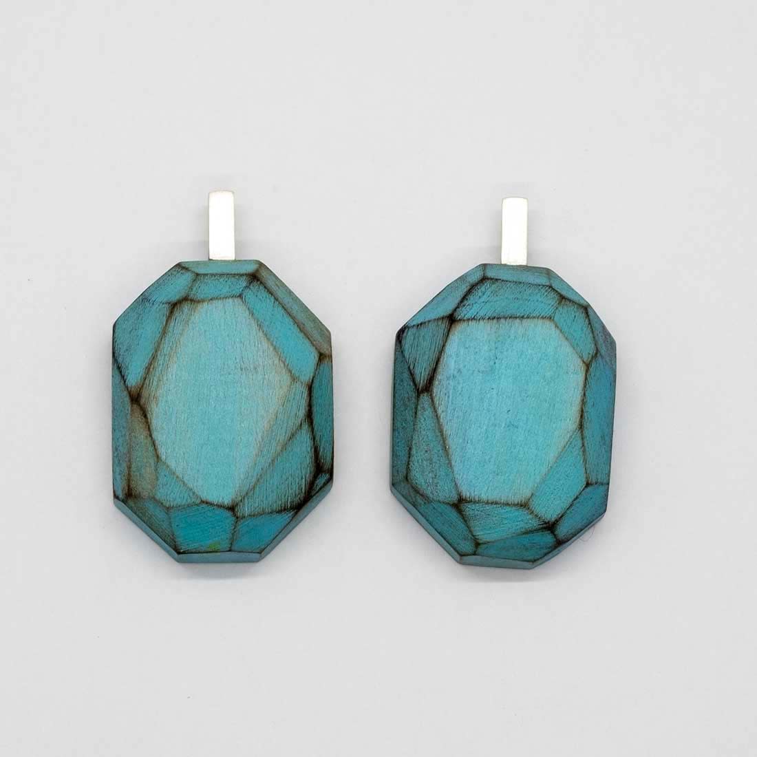 Cristina Zani, Faceted Turquoise Earrings