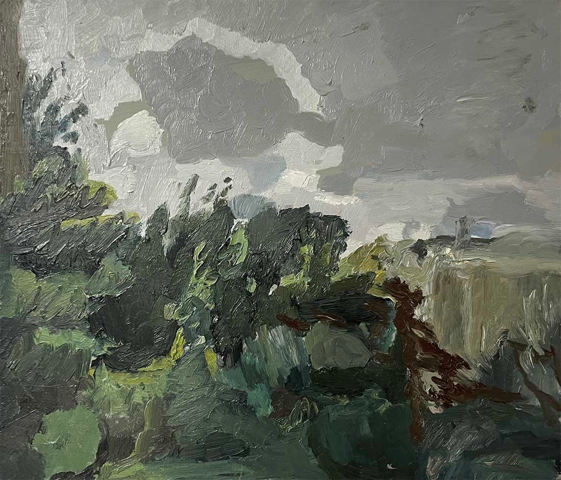 Catharine Davison RSW, Clouds from Pentlands