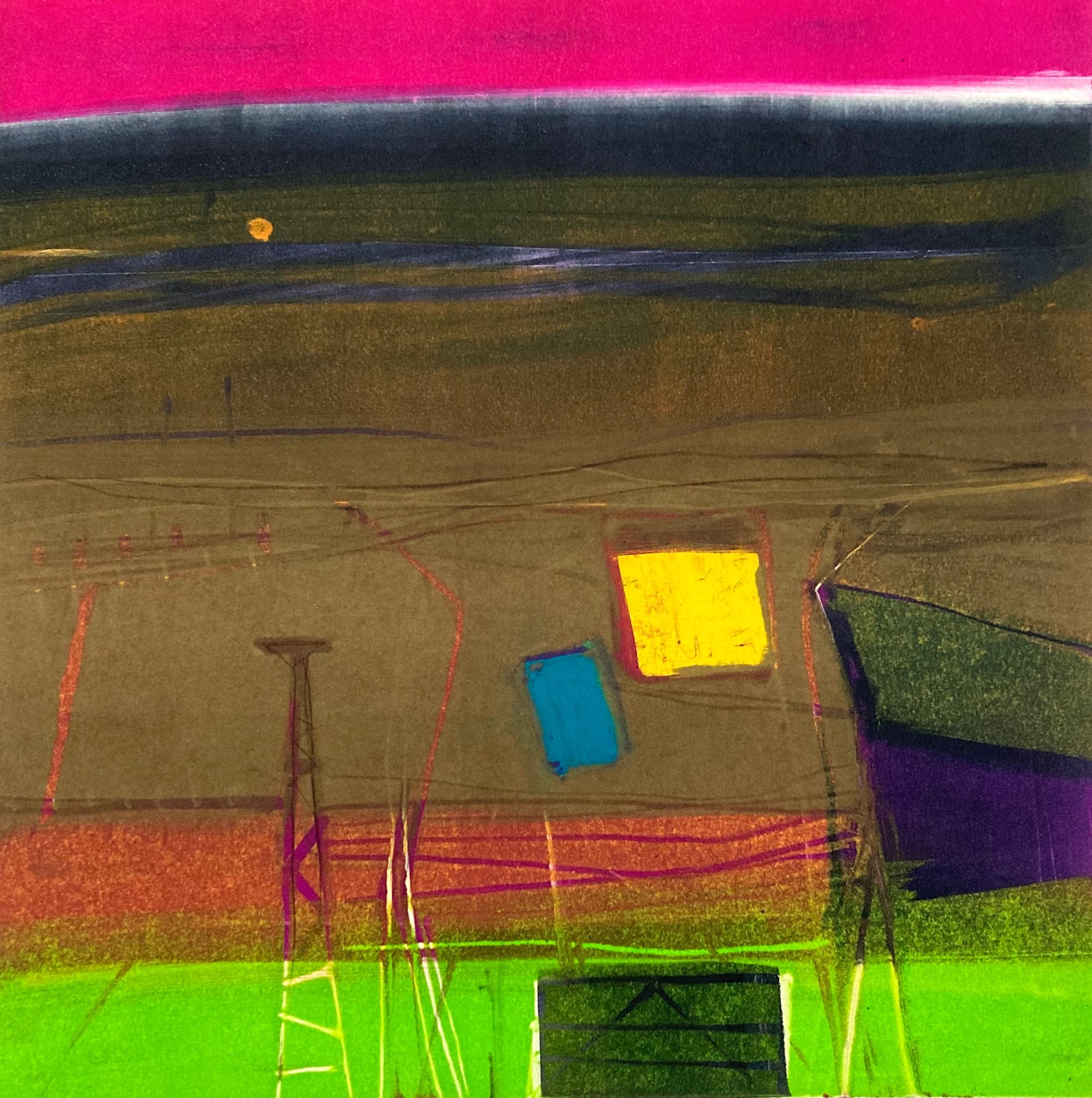 Barbara Rae DBE CBE RA, Night Gate