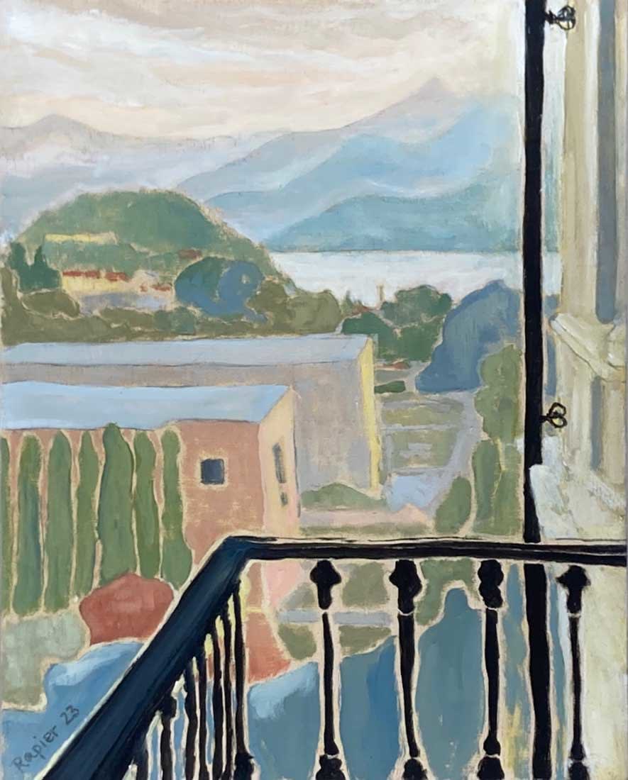 Audrey Rapier, View from the Balcony, Bellagio