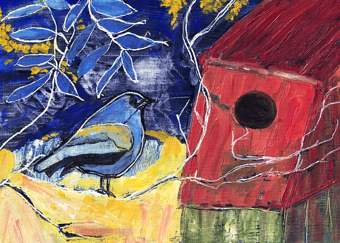 Alison Burt, Quiet Perch at Dusk (265)