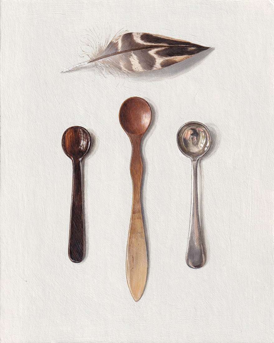 Rachel Ross, Three spoons with feather