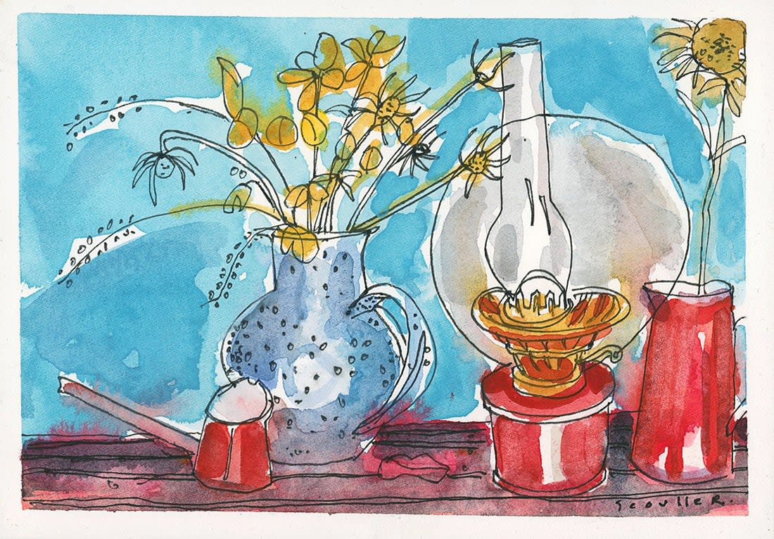 Glen Scouller RSW RGI, Still Life with Old Lantern (283)