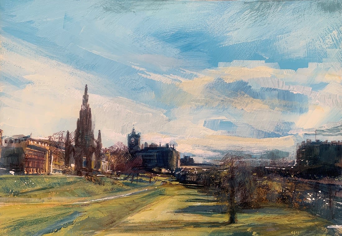 Sarah Carrington, Long Shadows, Princes Street Gardens (215)