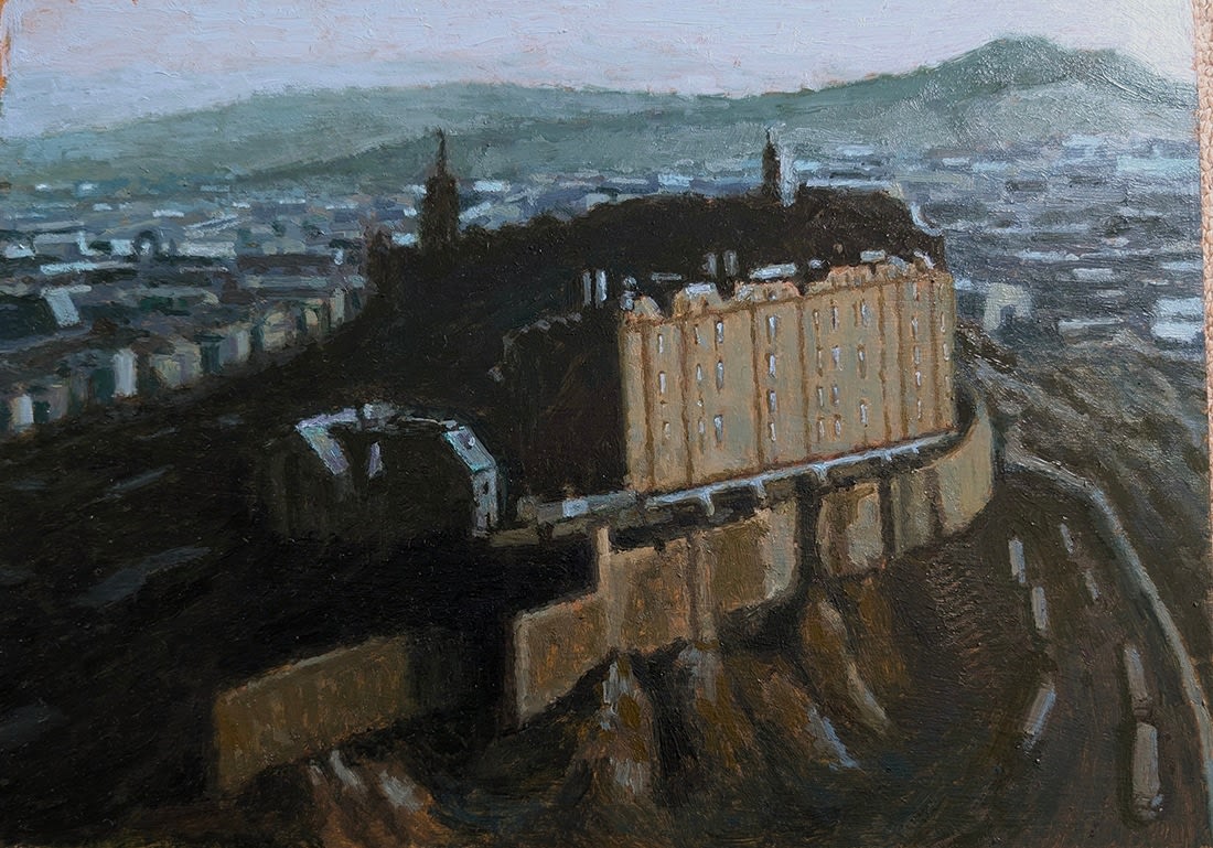 Peter Thomson, Die Stadt (Edinburgh Castle) after Frans Masreel
