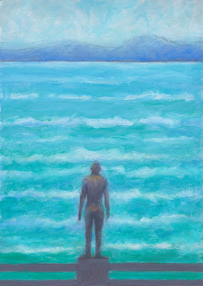 Philip Archer OBE, Gormley Sculpture, Across the Forth (277)