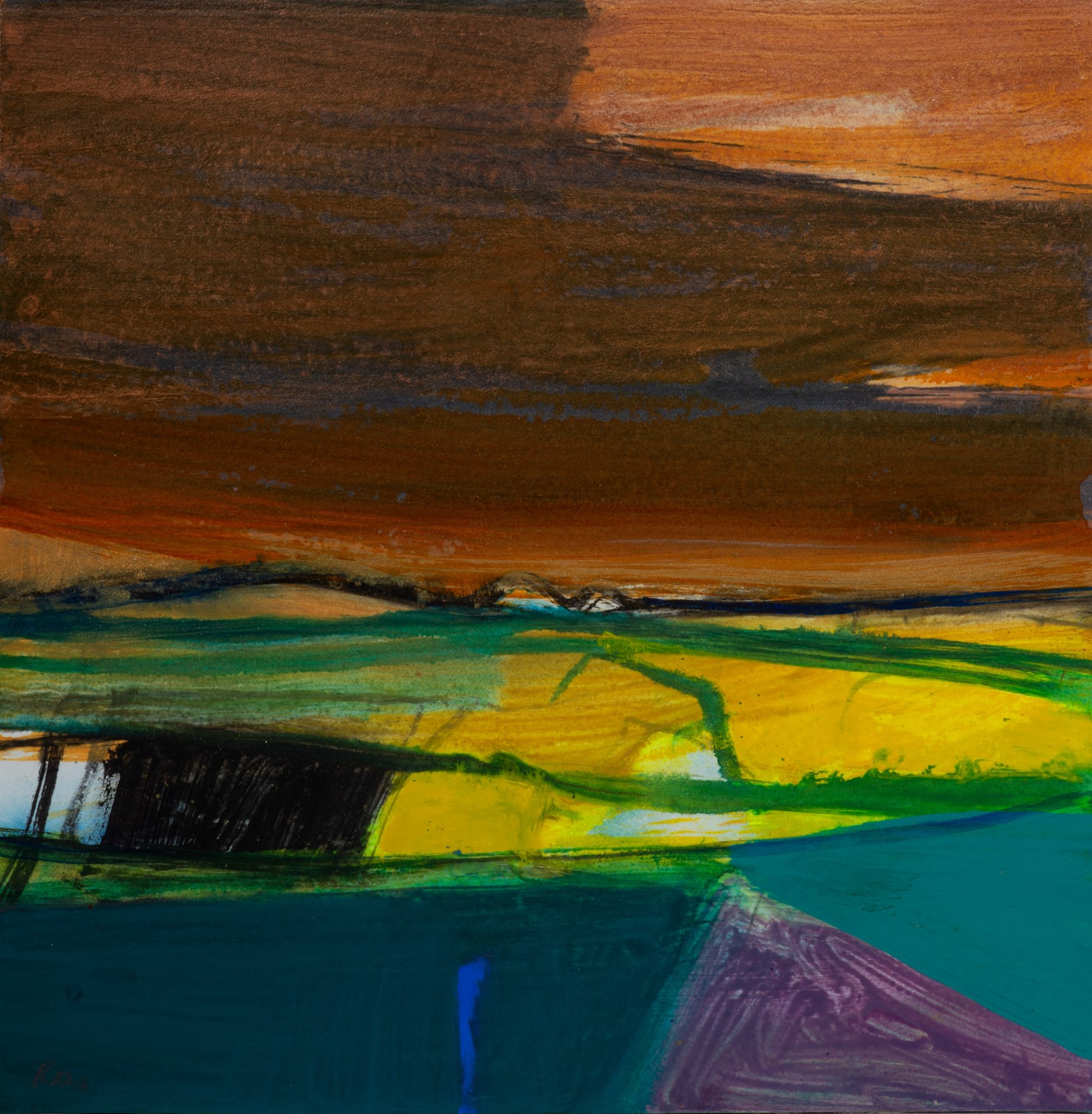 Barbara Rae DBE CBE RA, Moor Late January