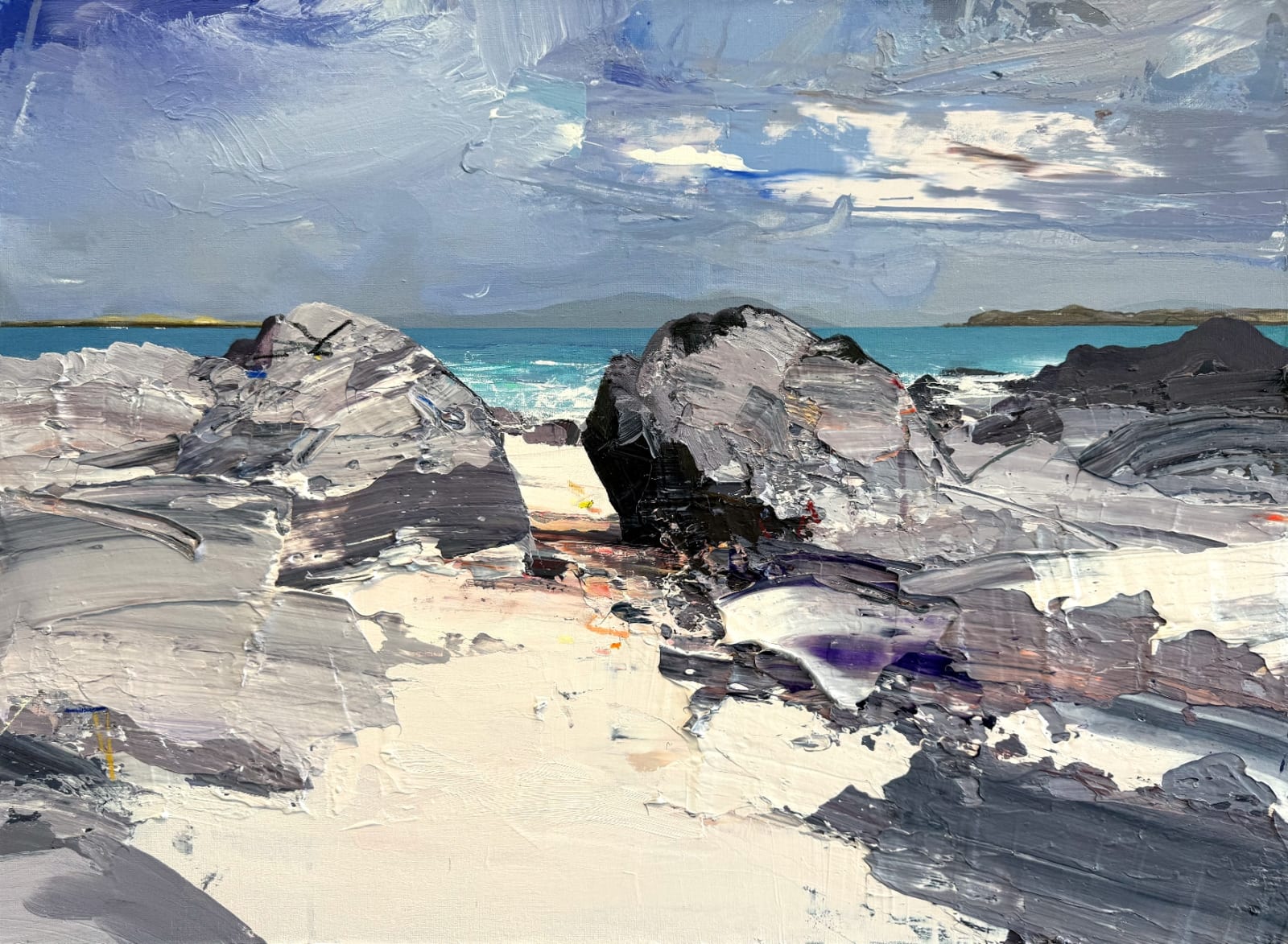 Chris Bushe RSW, Summer Winds and a Turquoise Sea, Iona