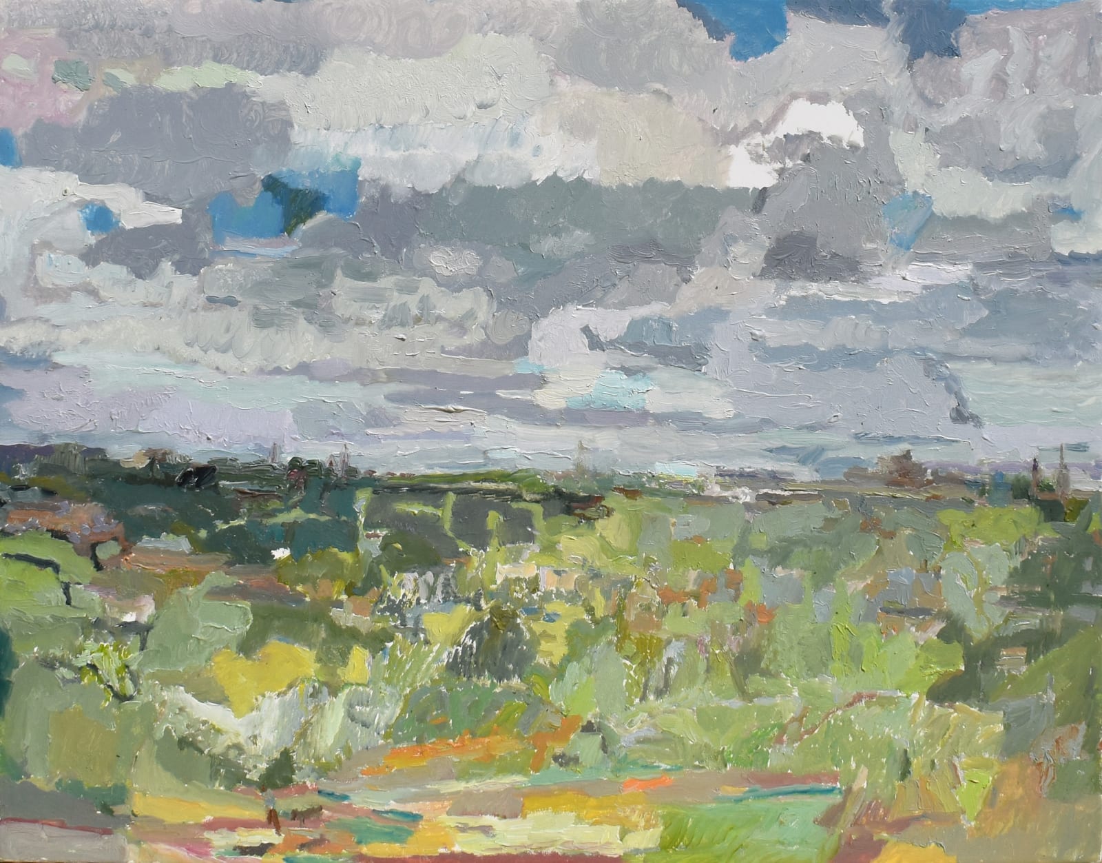 Catharine Davison RSW, The Horizon of the Ground, (from Blackford Hill)