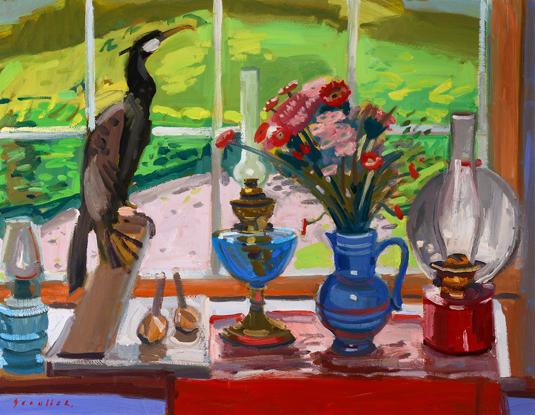 Glen Scouller RSW RGI, Studio Window, Summer