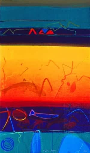 Barbara Rae DBE CBE RA, Fish Pool, 2010