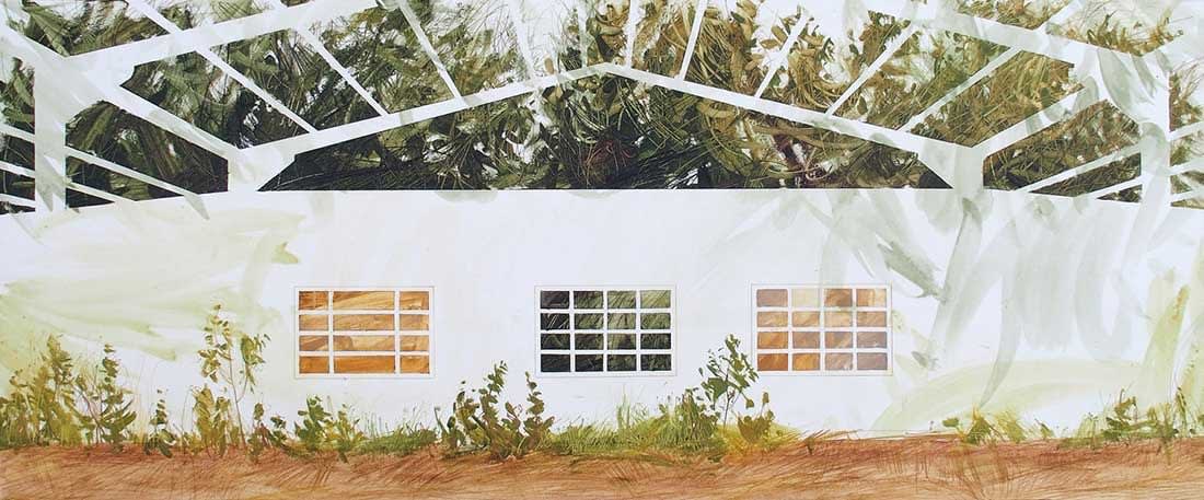 Anna King, Dismatled Shed and Vegetation, Gordon