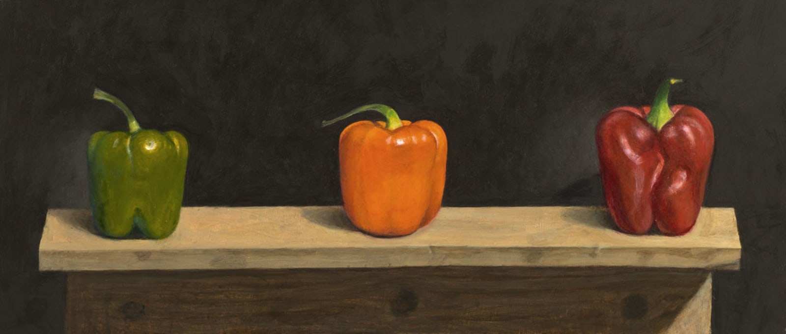 James Fairgrieve RSA RSW, Socially Distant Peppers , 2020
