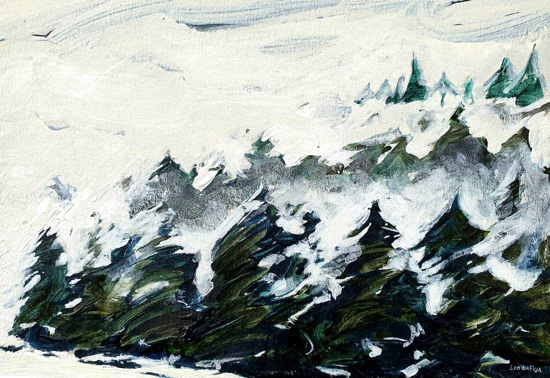 Leo Du Feu, Winter Hillside (214)