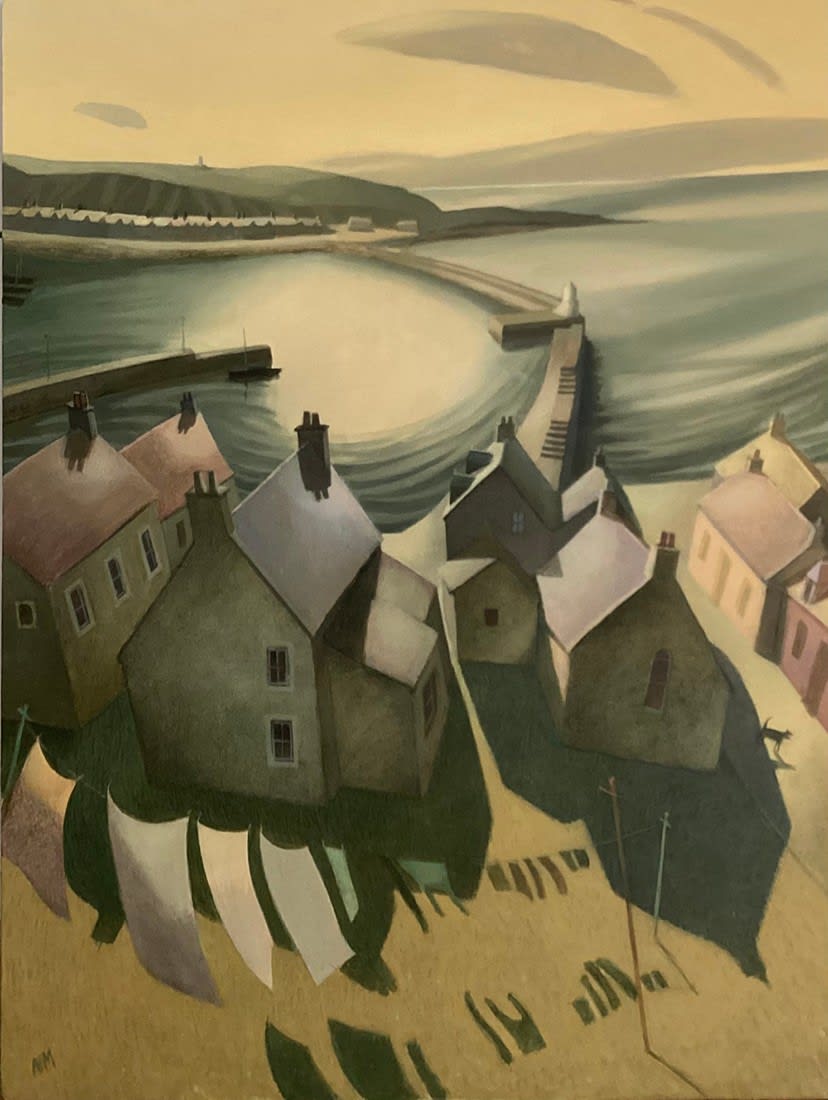 Neil MacDonald PAI RGI RSW, Late Afternoon, Findochty
