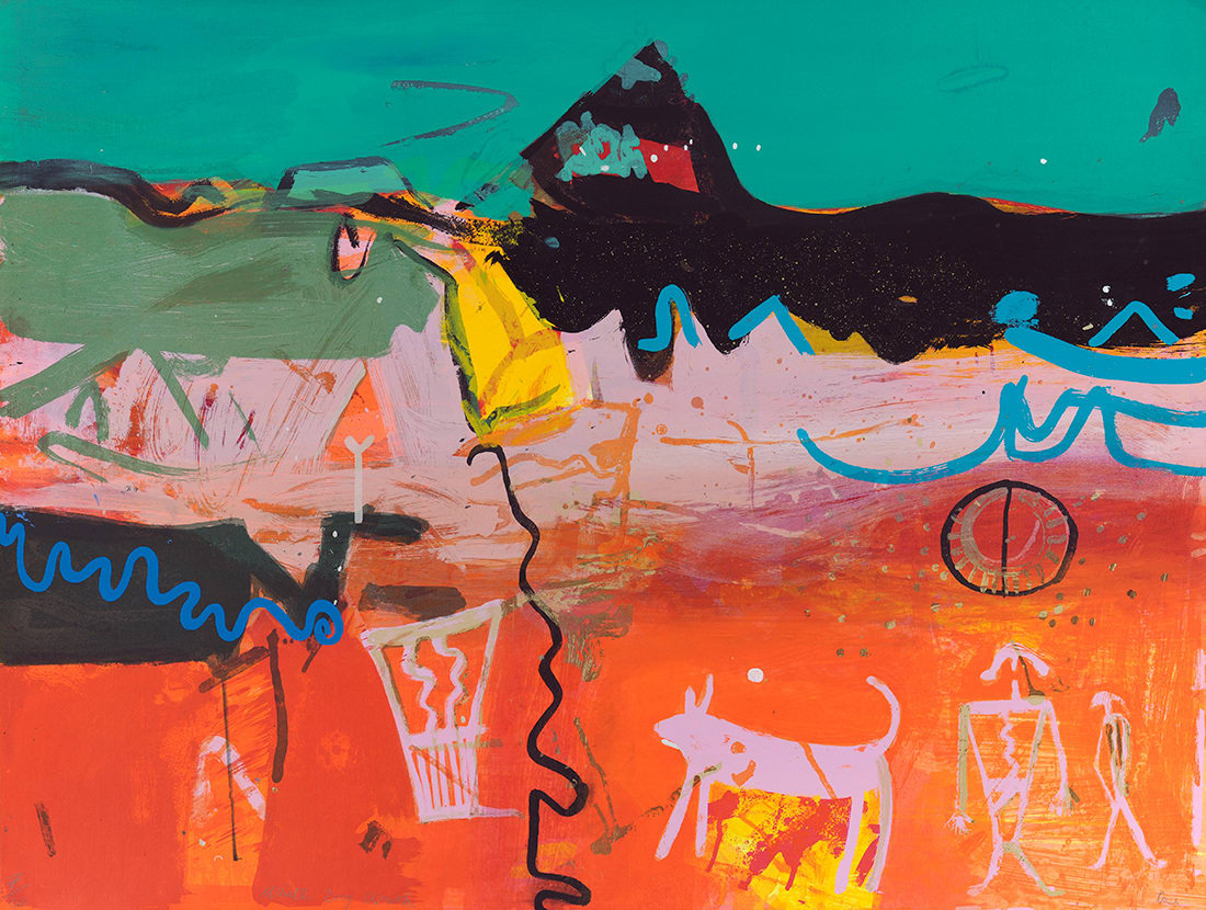 Dame Barbara Rae CBE RA, White Dog Wash, 2000