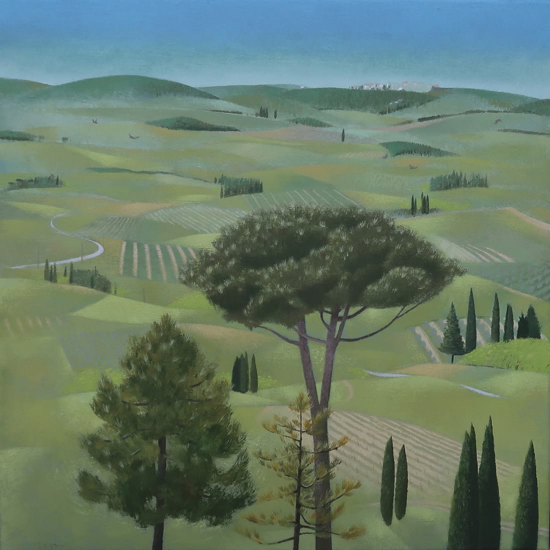 Tom Mabon, A Road from San Gimignano