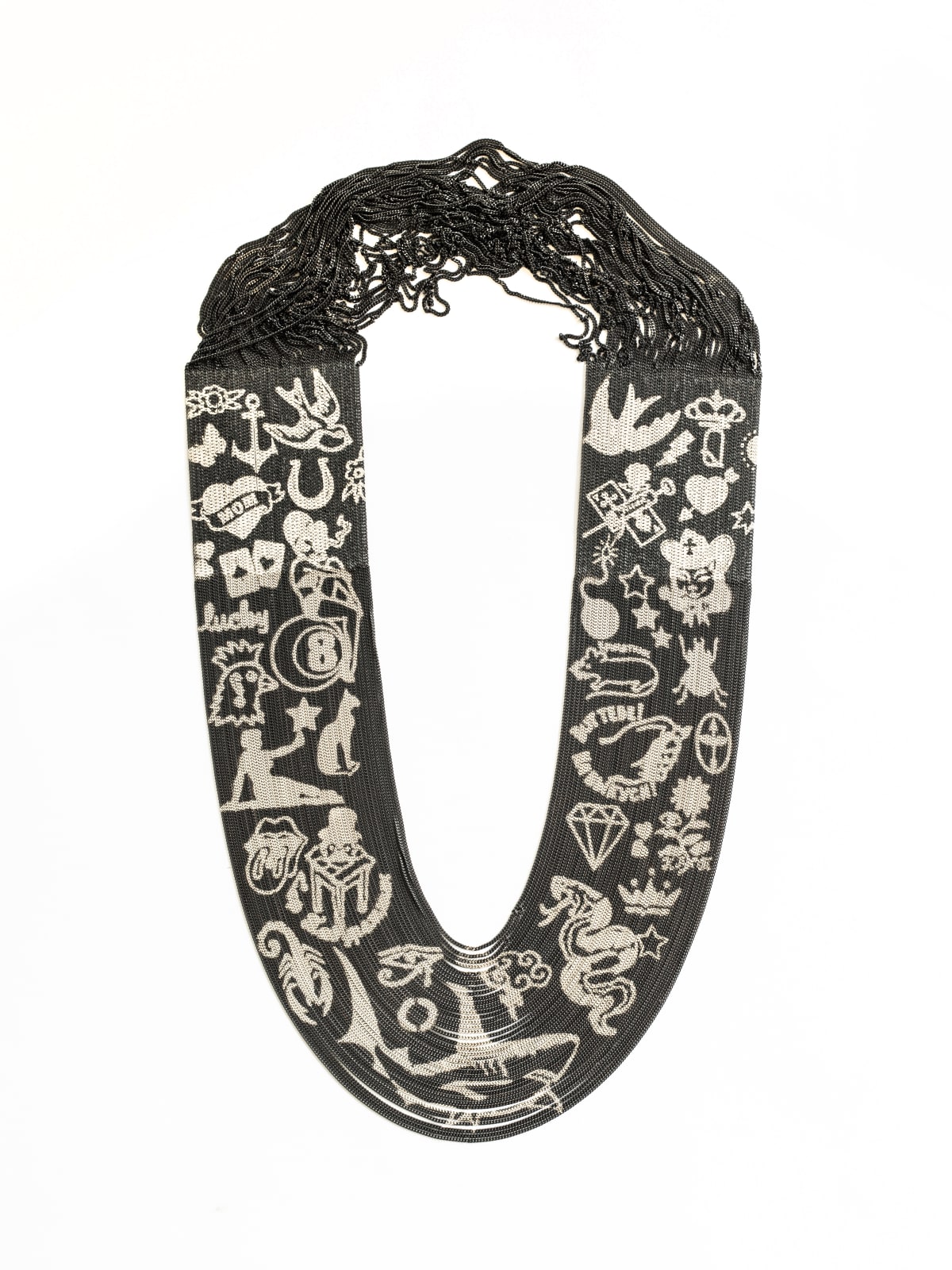 Veronika Fabian, Tattooed Necklace, Bite, 2025