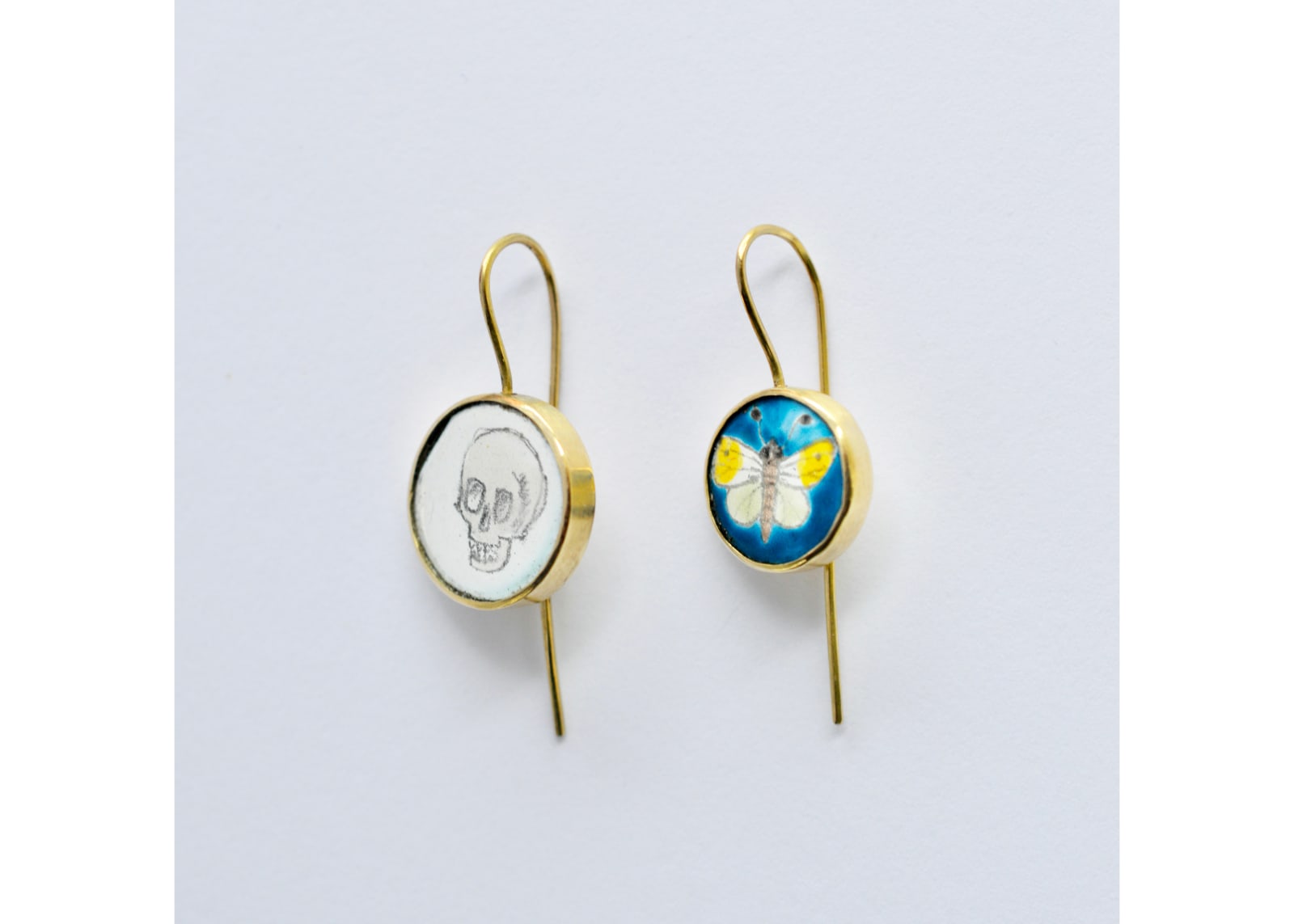 Jutta Klingebiel, Butterfly & Small Skull, 2025