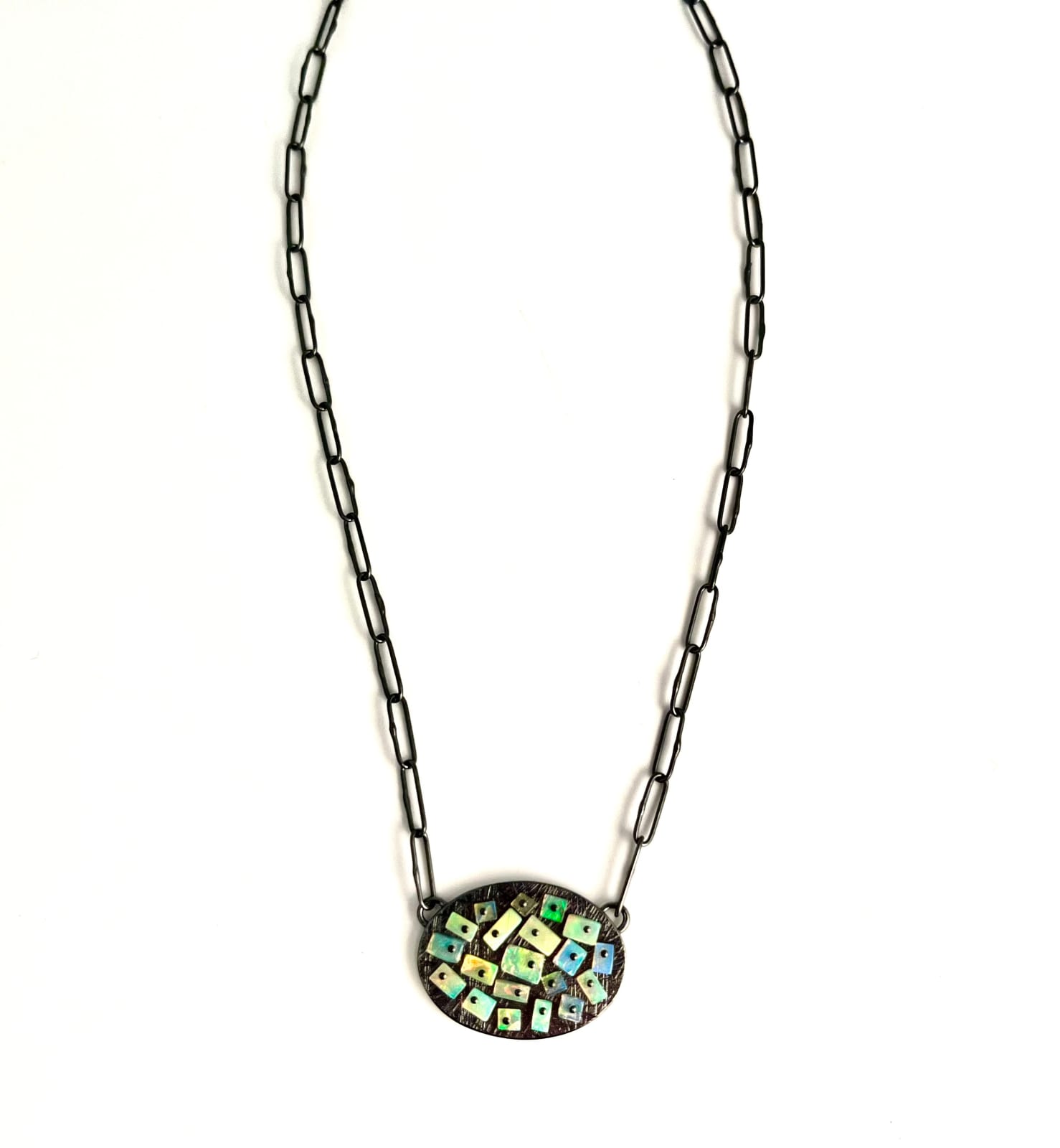 Heather Guidero, Horizontal Opal Mosaic pendant