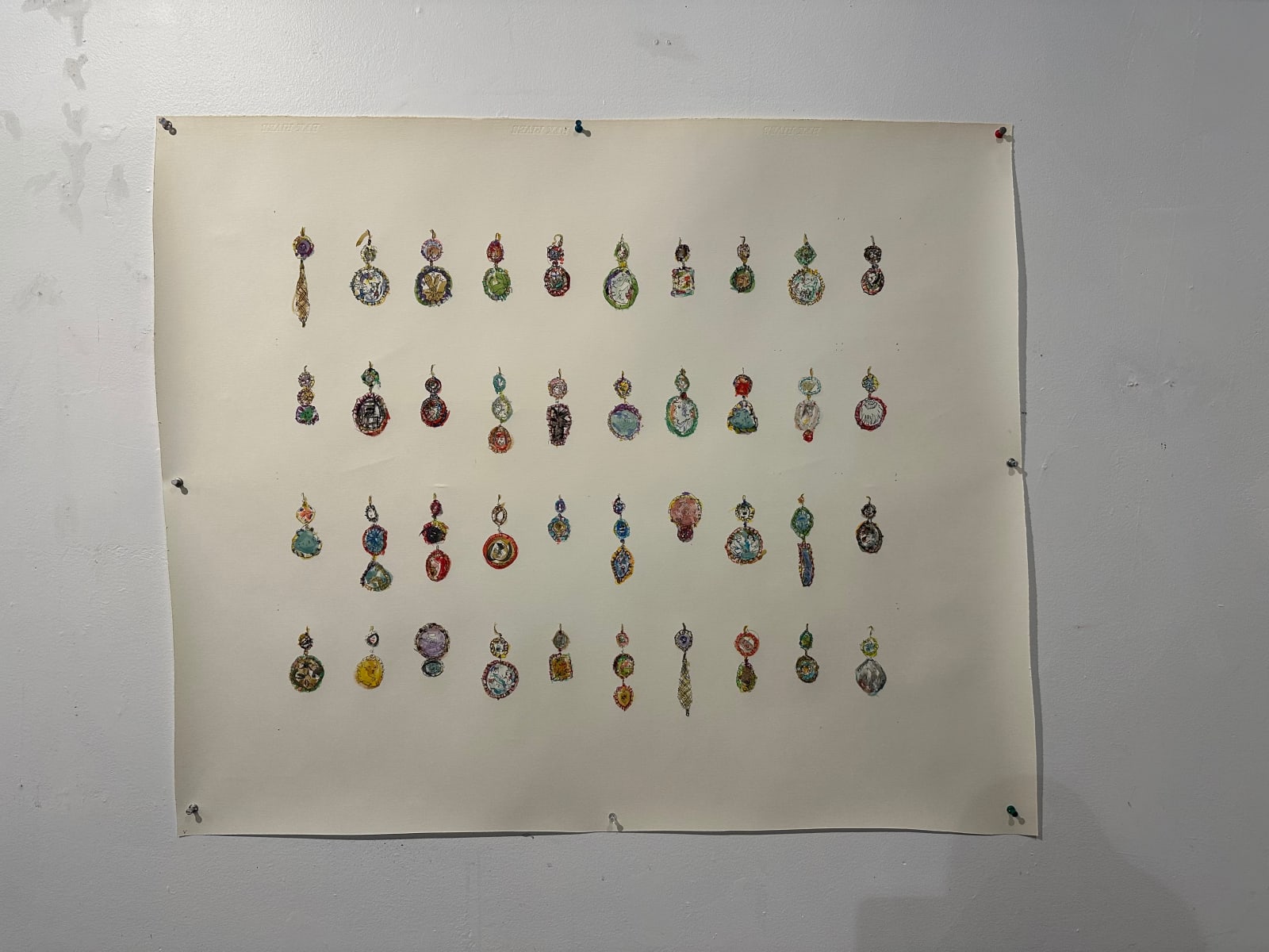 Samuel Gassman, All The Single Earrings, 2025