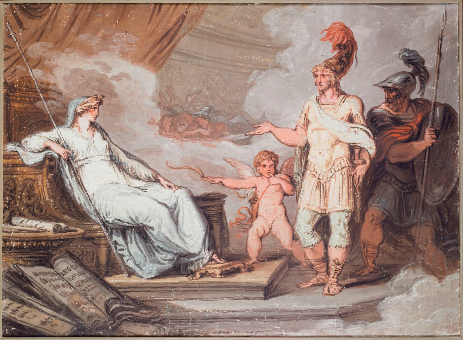 Felice Giani, Enea e Acate davanti a Didone, 1810 ca