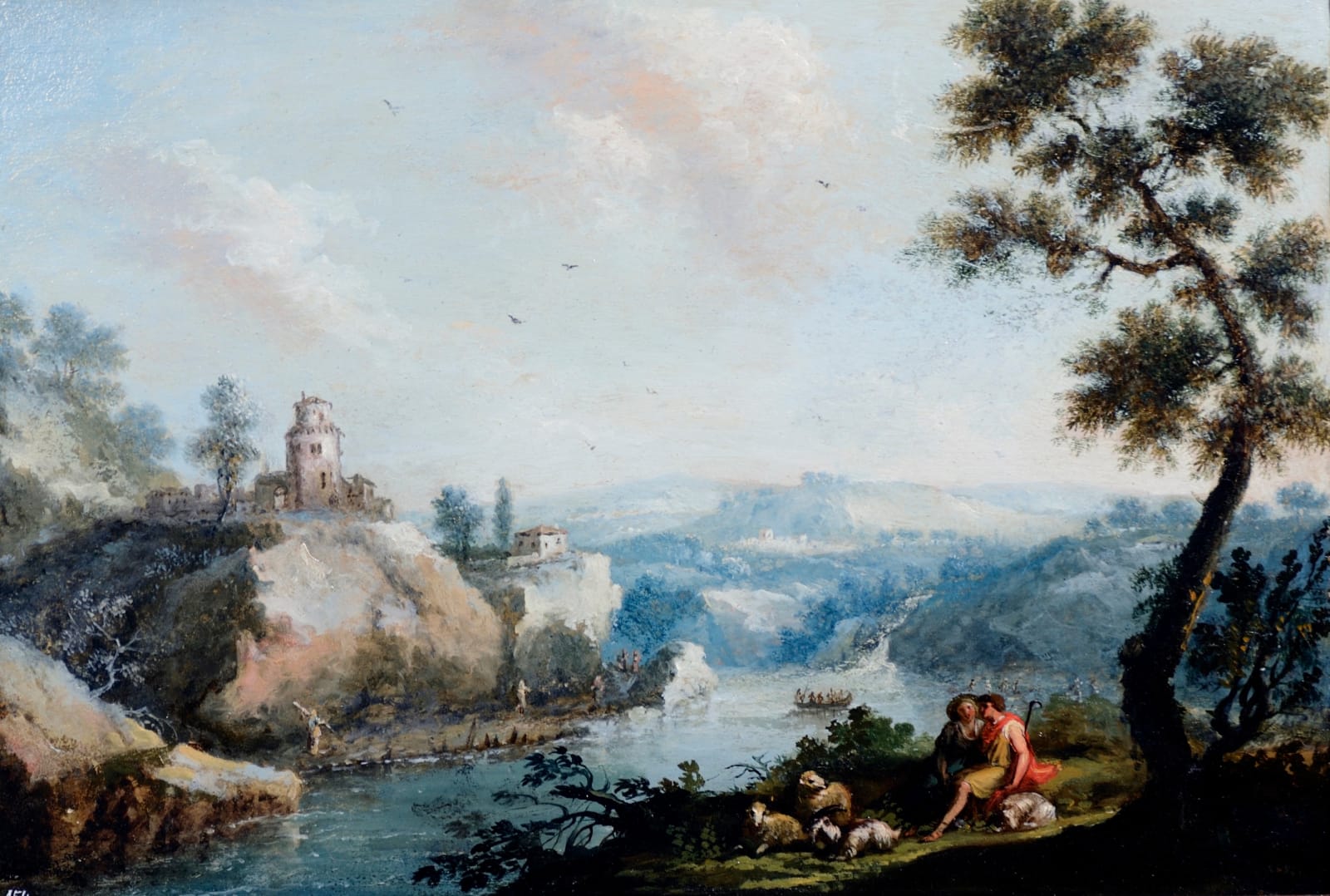 Andrea Appiani, Paesaggio arcadico con scena pastorale, 1799-1801