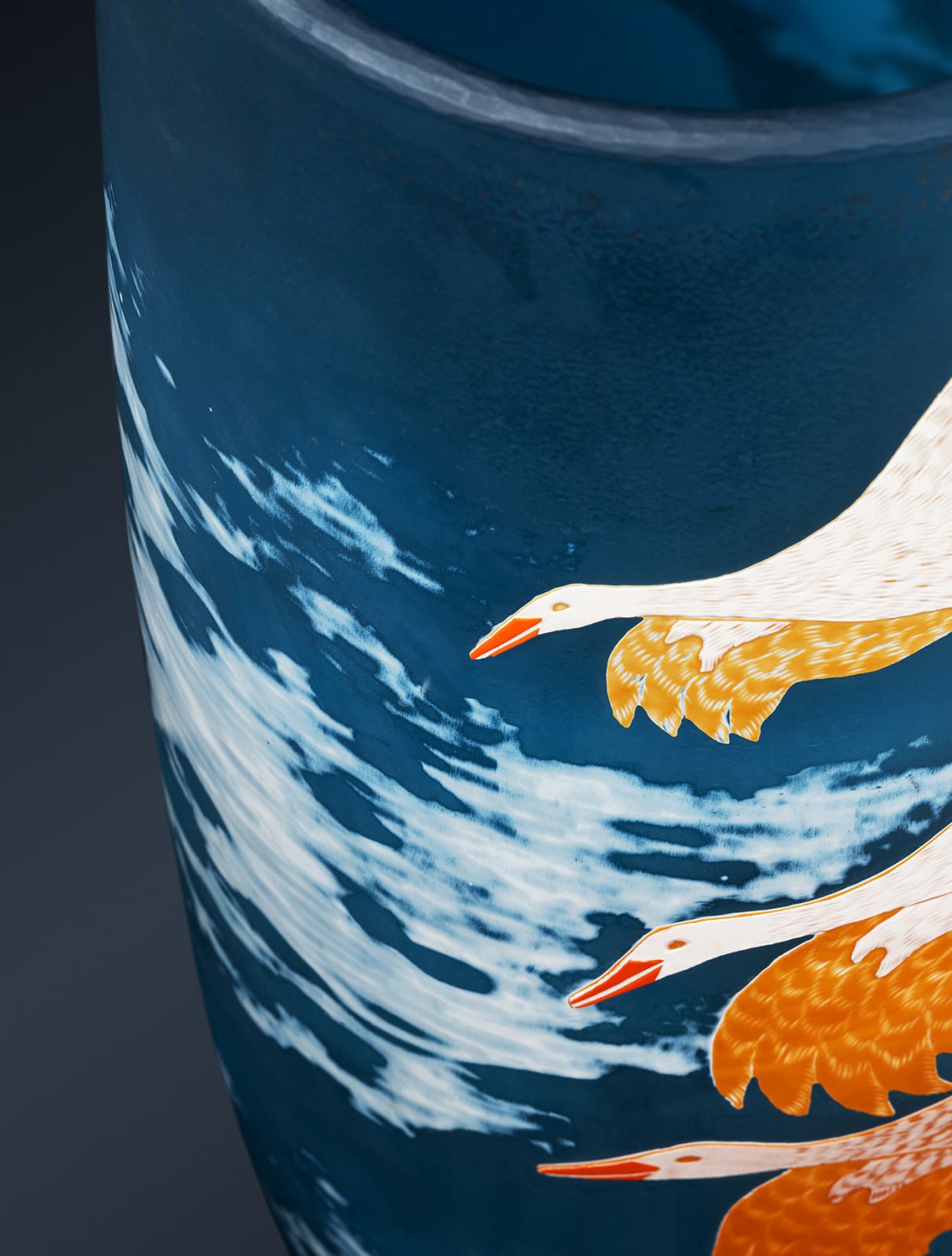 Alf Wallander, Cranes vase, 1914