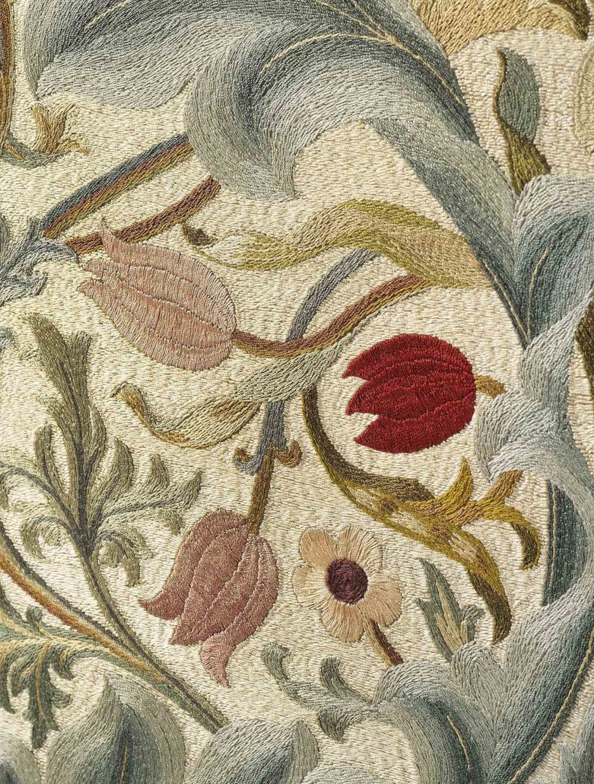 William Morris, Embroidered panel, 1899-1908