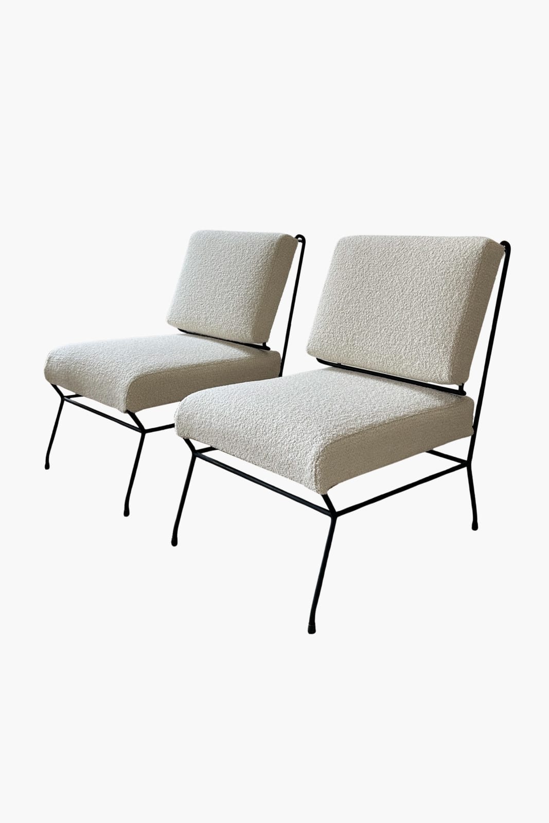 Gastone Rinaldi, Rare Pair of Low Chairs by Gastone Rinaldi for RIMA