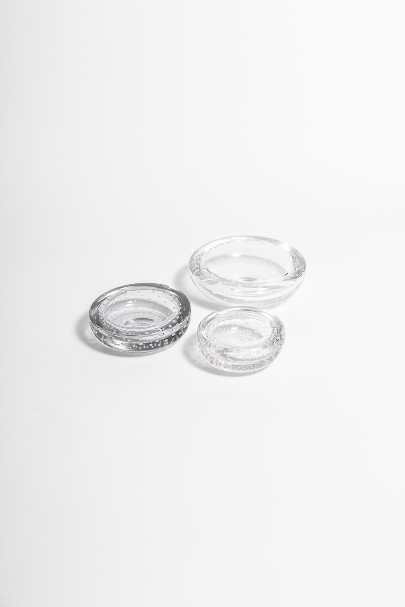 A Collection of Whitefriars Bubble Glass Bowls