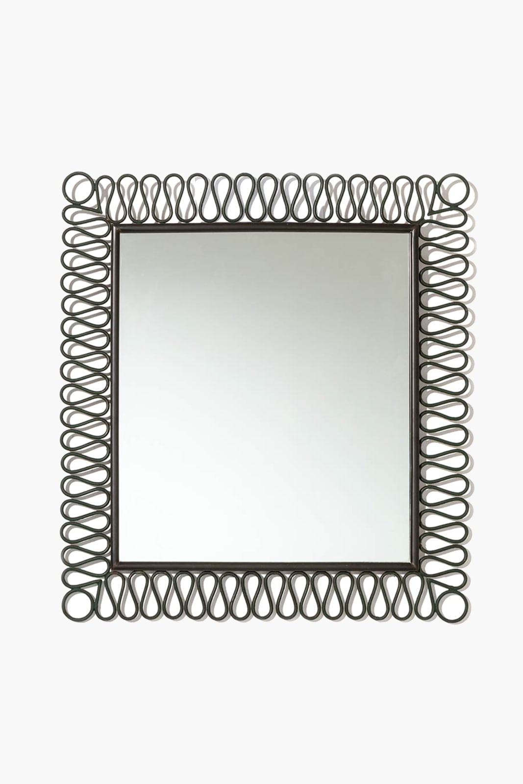 1940s Italian Wrought Iron Mirror