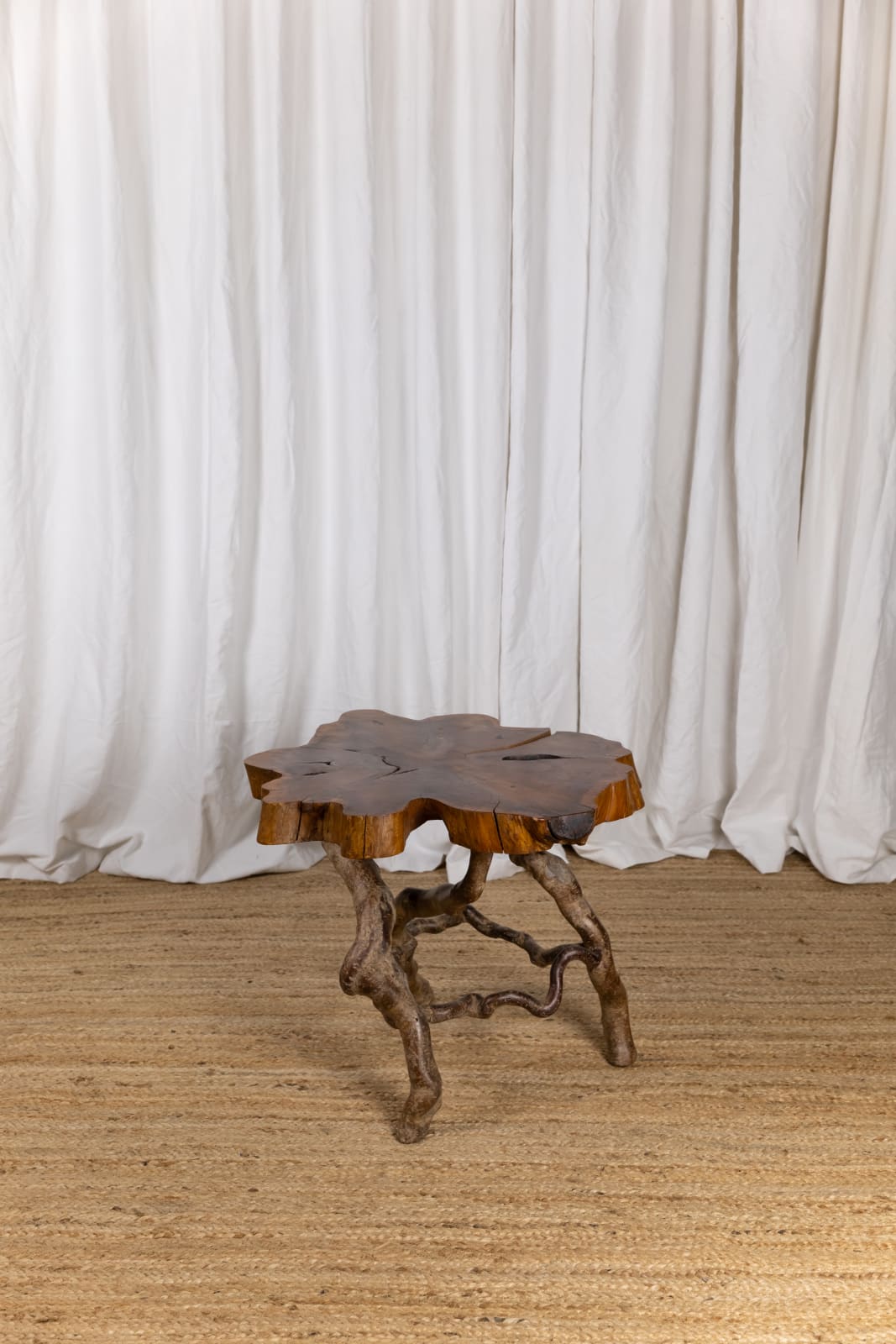 English Laburnum Root Wood Table