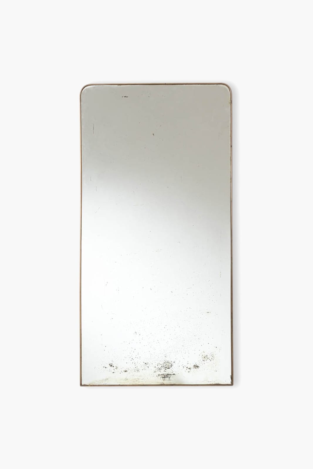 Large 1950s Italian Brass Framed Mirror