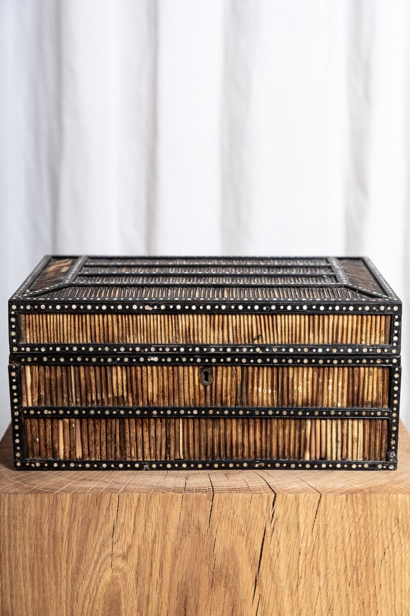 A 19th Century Anglo-Indian Porcupine Quills Box