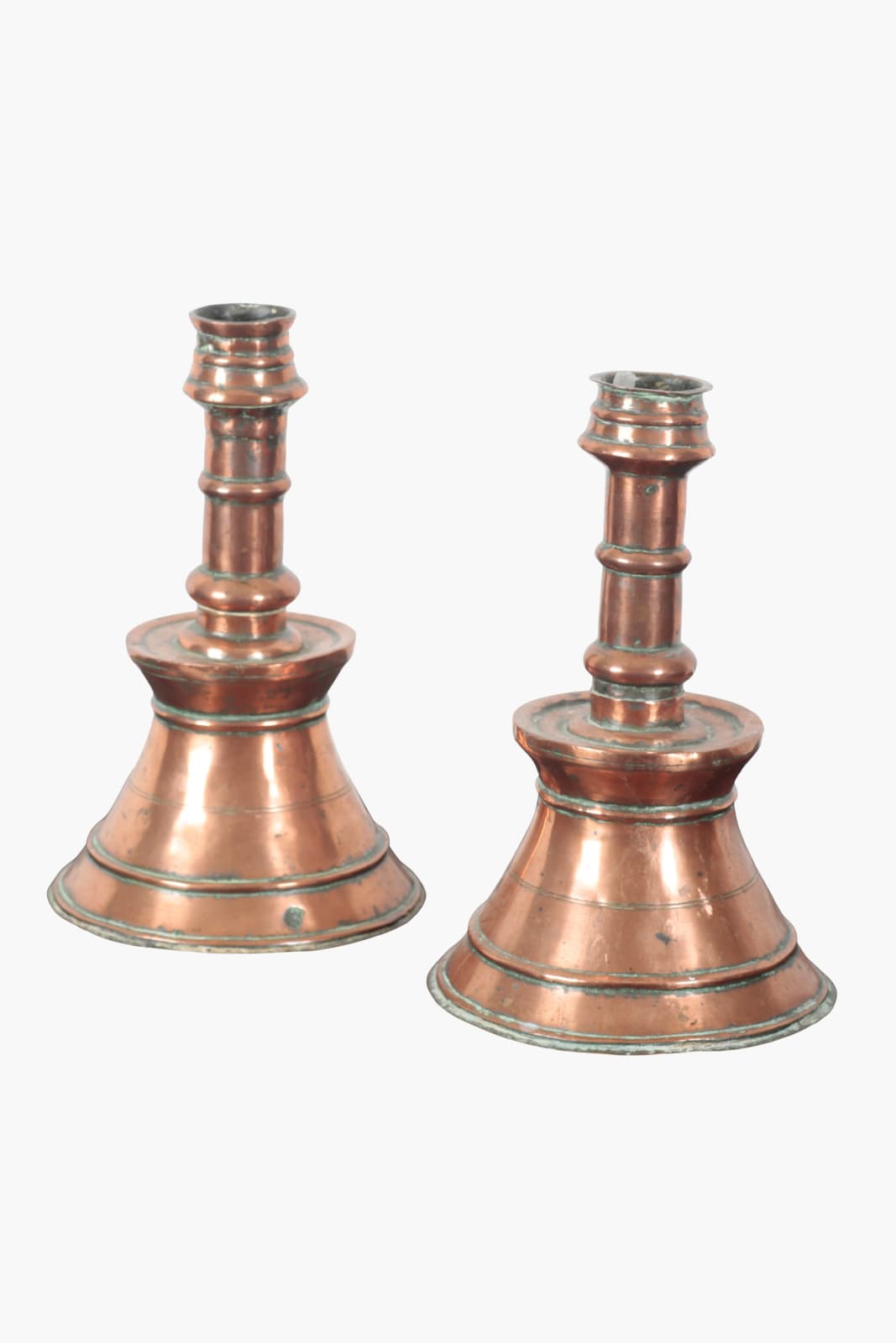 Pair of 19th Century Ottoman Copper Candlesticks